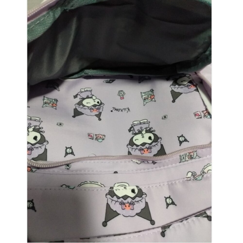 Kuromi Lavender Backpack Dear Sunny Hello Kitty Purple All Over Print AOP Girls - Picture 7 of 8